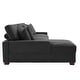 preview thumbnail 11 of 132, 118" W Corduroy L-shape Modular Sectional Sofa with Pillows