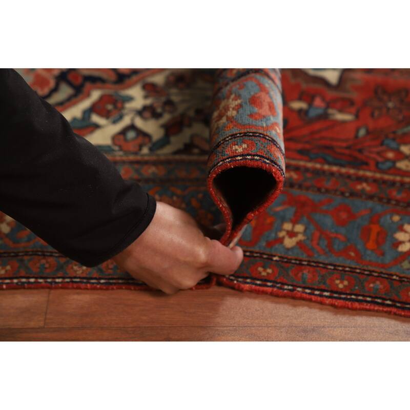 Pre-1900 Antique Sarouk Farahan Persian Rug Hand-Knotted Wool Carpet - 4'3" x 6'2"