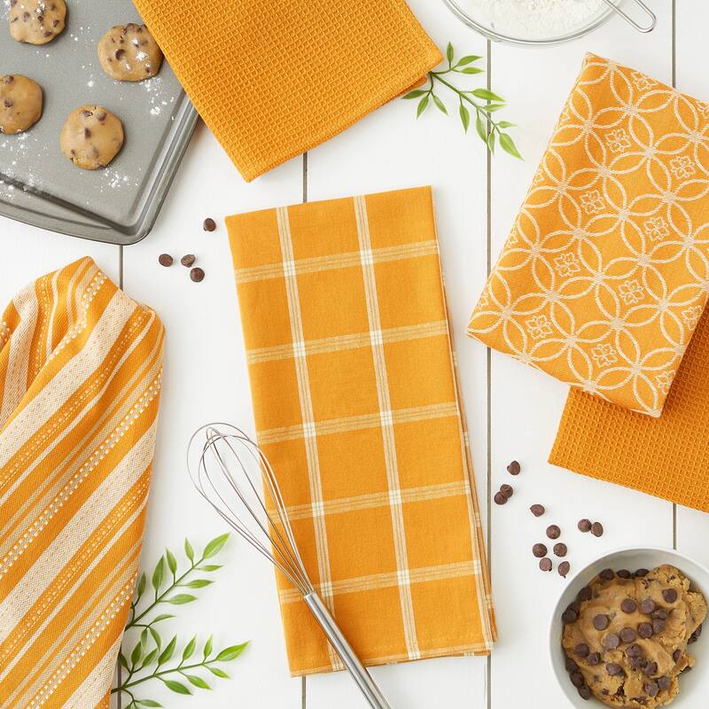 DII Assorted Kitchen Dishtowel & Dishcloths (Set of 5)