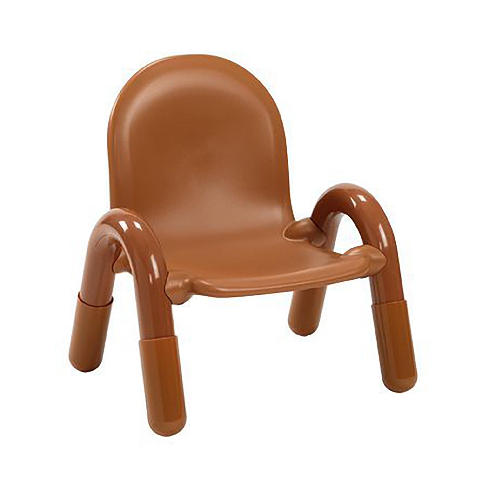 brown plastic stackable chairs