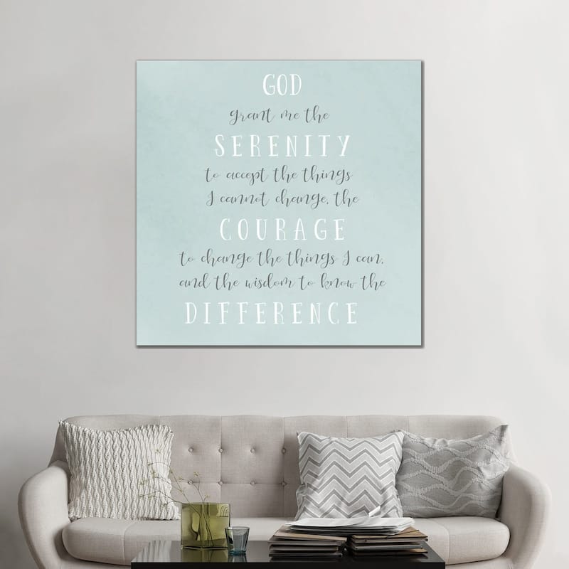 iCanvas "Serenity Prayer" by Sd Graphics Studio Canvas Print