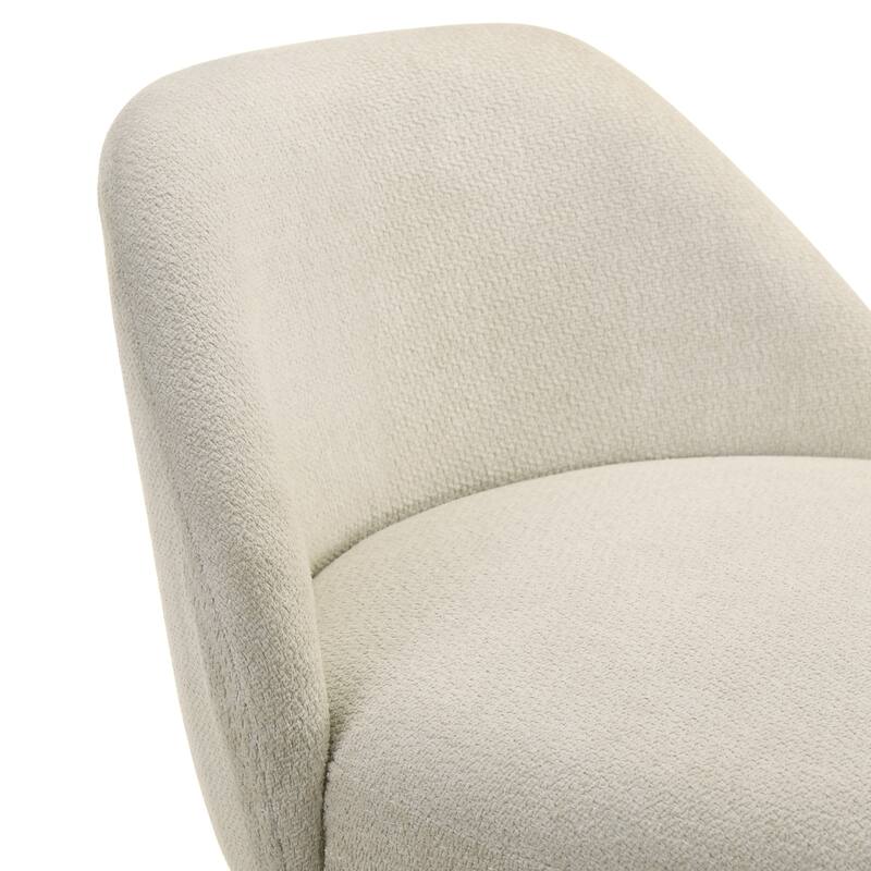 Erika Upholstered Swivel Bar Stool, Counter Height Barstool with Fabric Seat