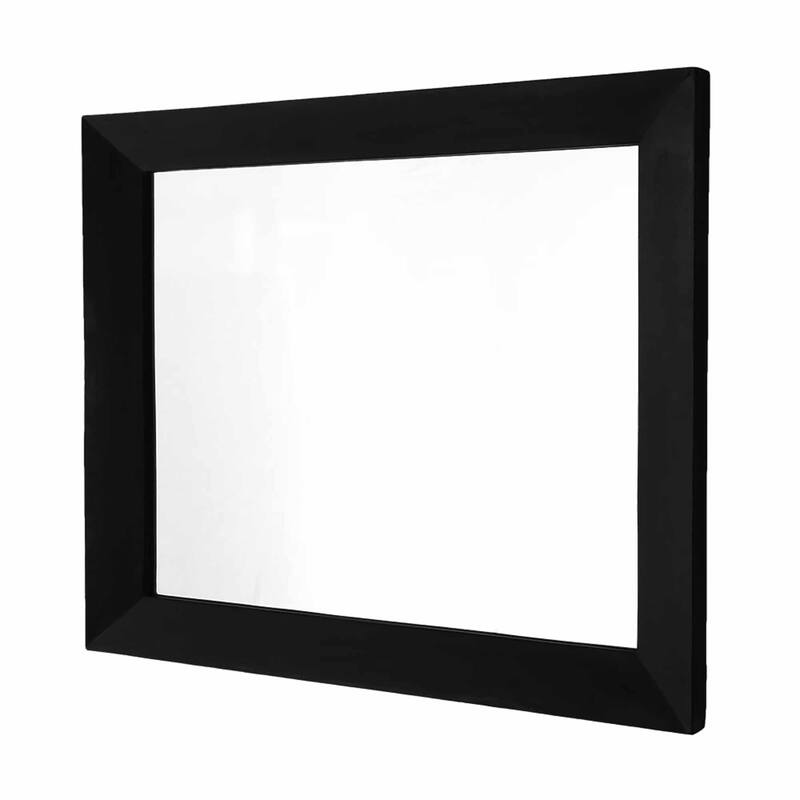 Portola Large Rectangle Concrete Mirror - Charcoal