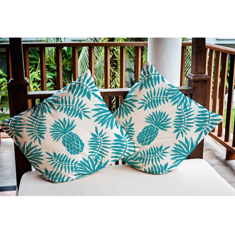 Pineapple Leaves Indoor/Outdoor Throw Pillow