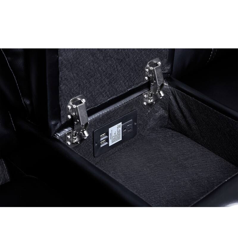 William 7 Piece Transitional Faux Leather Curved Living Room Reclining Sectional