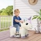 preview thumbnail 2 of 8, Gymax 6V Electric Animal Ride On Toy Unicorn Kids Plush Ride-on w/