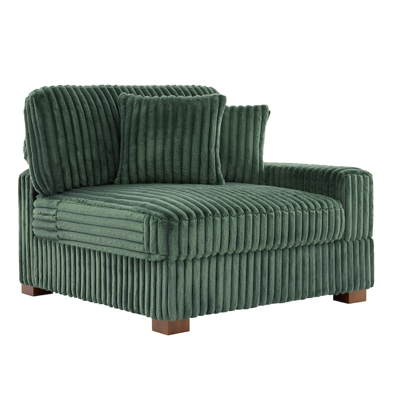 118.4"W Plush Modular Sectional Sofa with Pillows