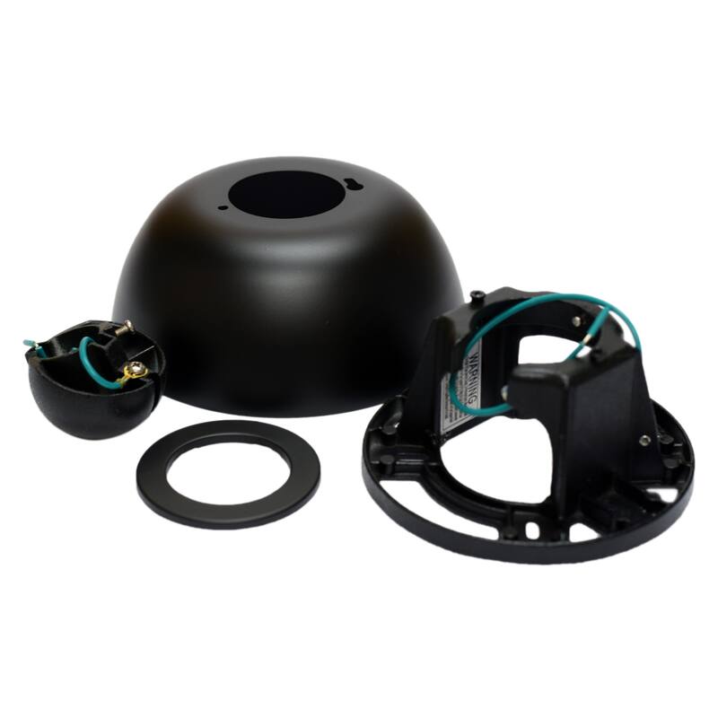 Ceiling Fan Sloped Ceiling Kit - Black Wet Rated