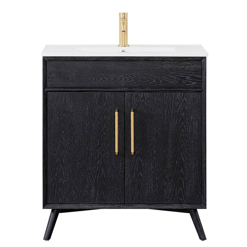Delhi Bath Vanity with White Ceramic Basin Top without Mirror