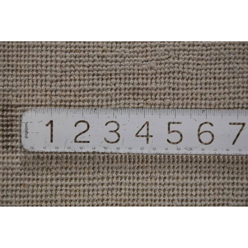 Hand Knotted Oriental 100% Wool Carpet Modern Solid Greys & Charcoal Gabbeh Runner Rug - 10' 1'' X 3' 0''