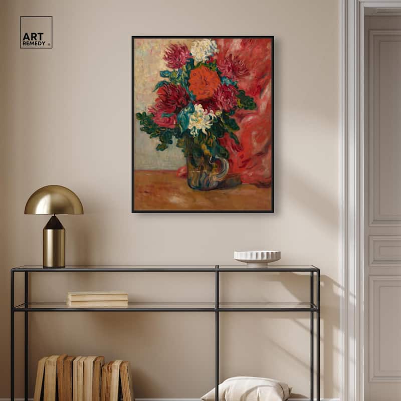 Valtat Dahlias Canvas by Art Remedy
