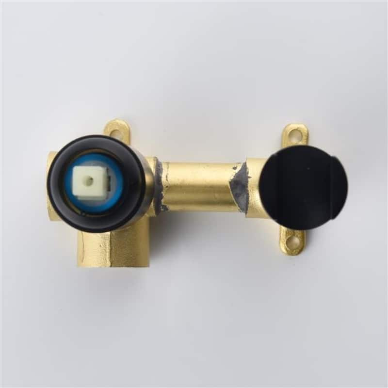 Black Bathroom Bidet Sprayer Handheld with Two Outlet Modes Brass Body Stainless Steel - 9.25 x 6.69 x 3.74 in.