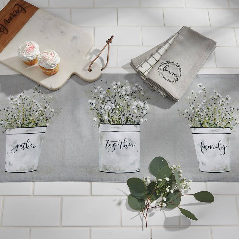Park Designs Park Designs Bouquet Of Grace Table Runner 13" X 36" - 13" X 36"