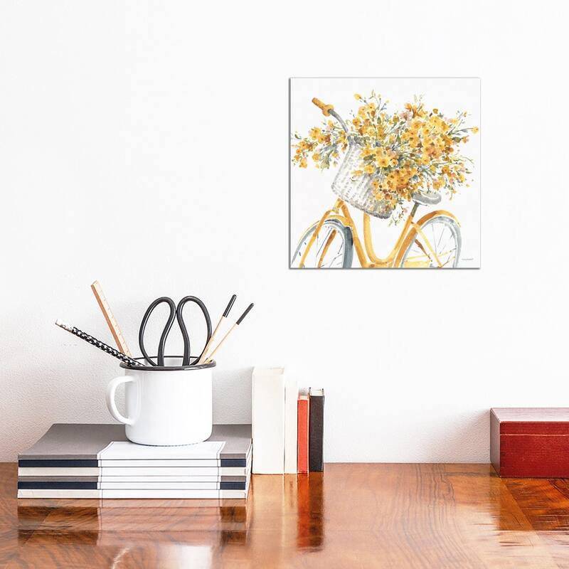 iCanvas "Happy Yellow VIIB" by Lisa Audit Canvas Print - 12x12x0.75