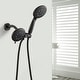 preview thumbnail 6 of 7, YASINU 6-Spray Round High Pressure Shower Faucet in Matte Black