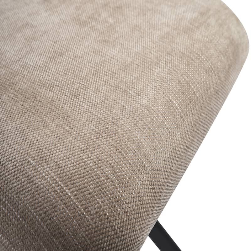 Hallie Contemporary Swivel Curved Back Upholstered Dining Chair - Set of 2