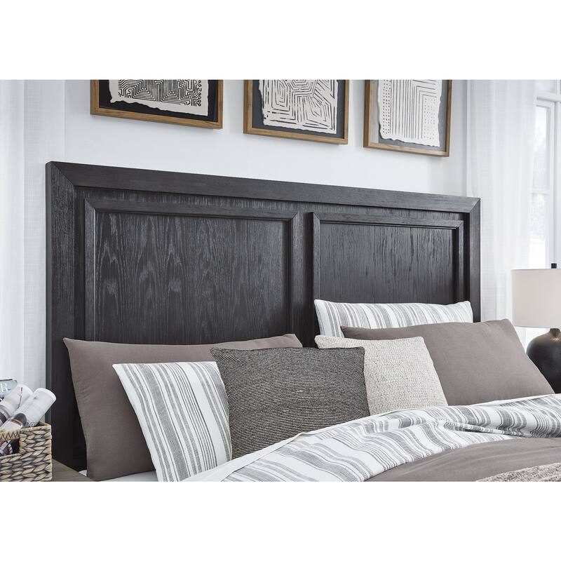 Signature Design by Ashley Foyland Black California King Panel Storage Bed