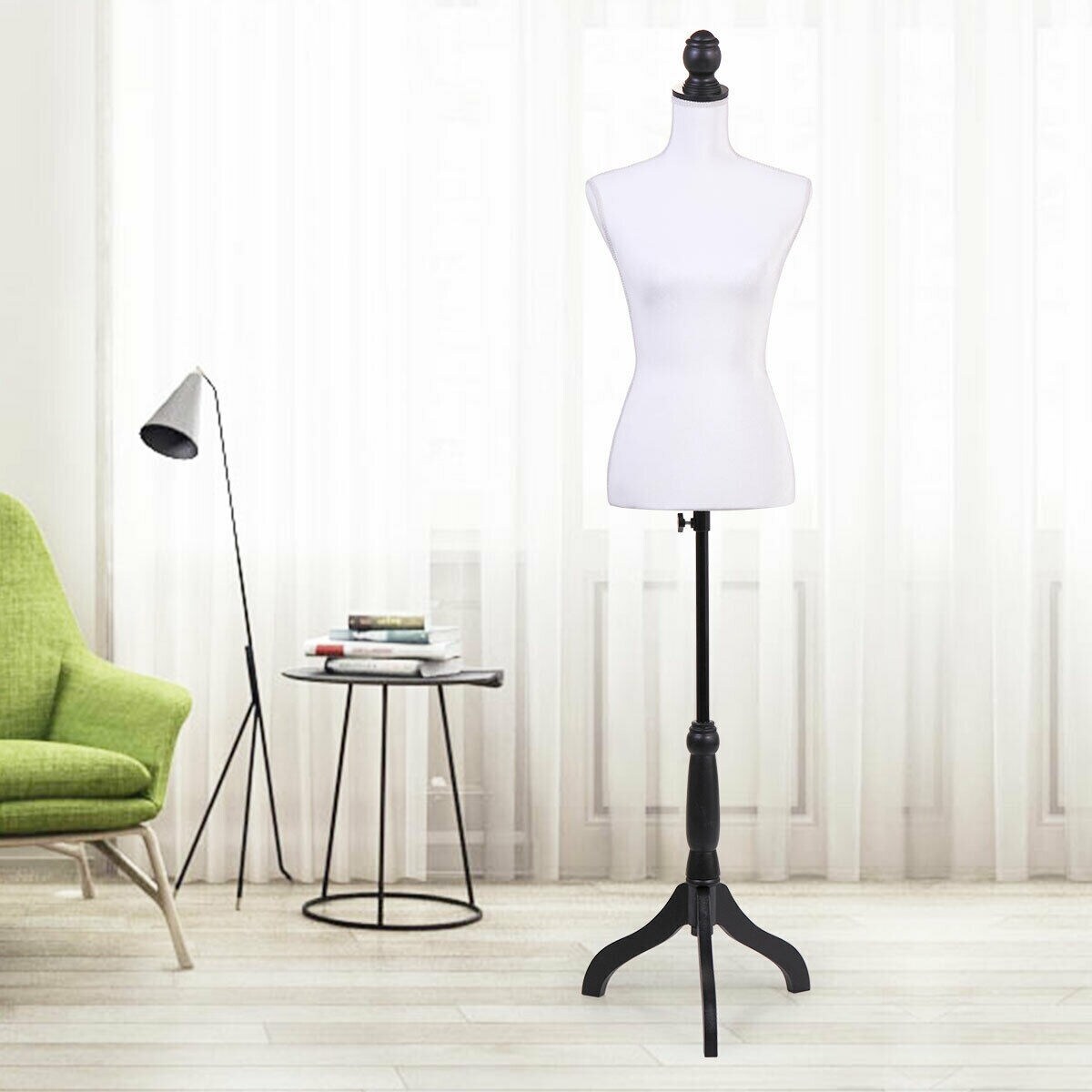 Female Dress Form Mannequin Body Torso Clothing Display Rack w/Tripod Base  Stand