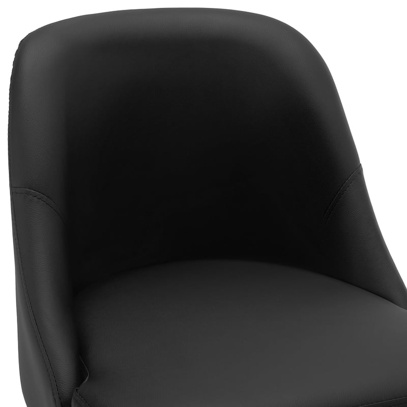 26" Counter Height Swivel Bar Stool, Upholstered Counter Stools - 39.37" (H) x 22.44" (D) x 21.65" (W)