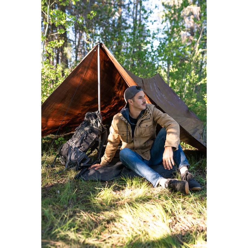 Stansport Light-Duty Rip-Stop Tarp 6' x 8' - Brown