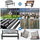 preview thumbnail 14 of 17, Outdoor Furniture Steel Frame Porch Garden Bench