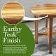 preview thumbnail 9 of 19, EcoDecors Shoji EarthyTeak Teak Wood Shower Stool