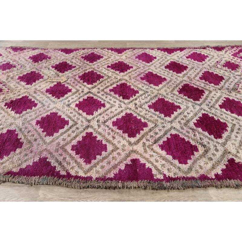 Tribal Moroccan Oriental Home Decor Area Rug Wool Hand-knotted Carpet - 5'11" x 10'10"