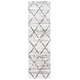 preview thumbnail 1 of 13, SAFAVIEH Fontana Shag Alja Modern Trellis 2-inch Thick Rug 2'3" x 10' Runner - Grey/Ivory - Runner