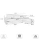 preview thumbnail 20 of 34, Reid 123 in. Left or Right Arm Facing Rectangular Sectional Sofa with Round Arms