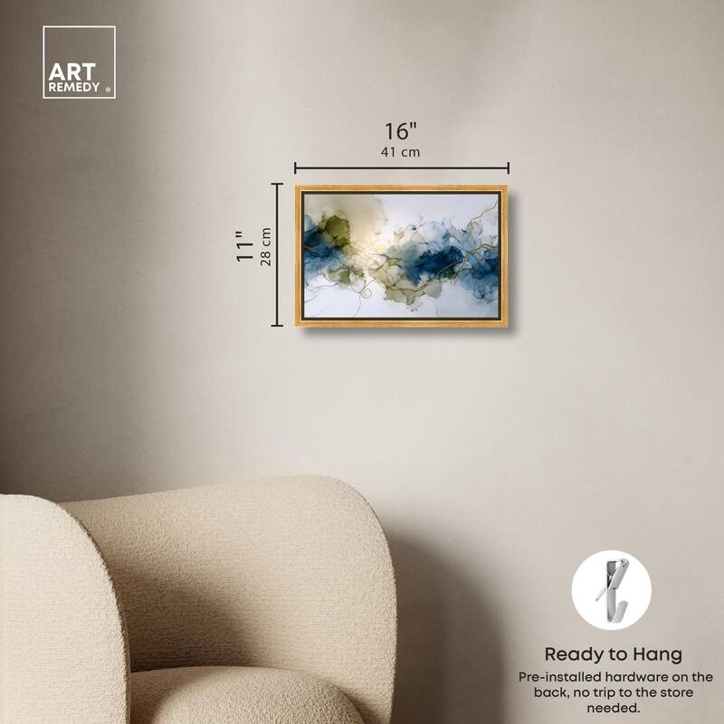 Fluid Geode Canvas by Art Remedy