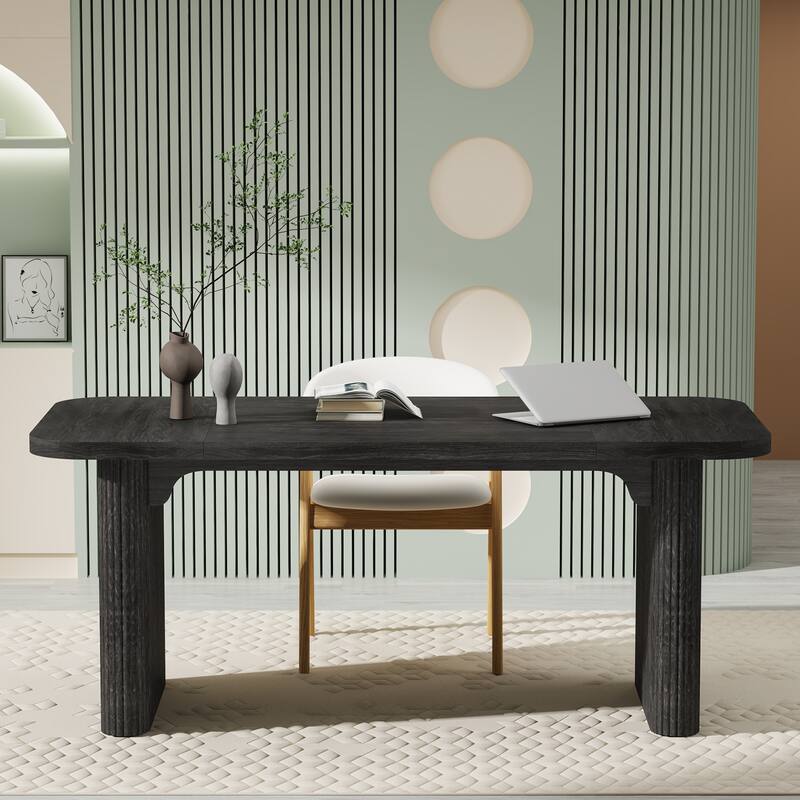 63'' W Wooden Executive Computer Desk for Home Office