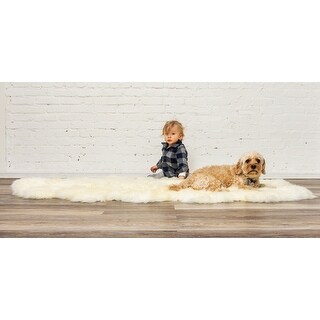 Natural Home Decor New Zealand Sheepskin Quattro Rug | 1-Piece - 4' x 6 ...