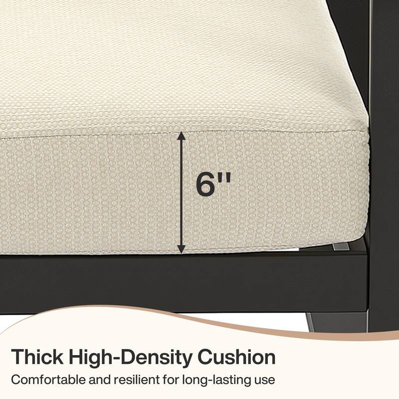 Outdoor Patio Conversation Sofa Set with Cushions