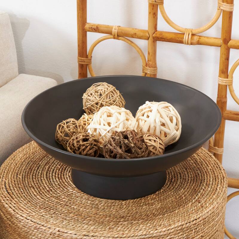Beige Dried Plant Handmade Orbs & Vase Filler with Fishnet Bag - Beige