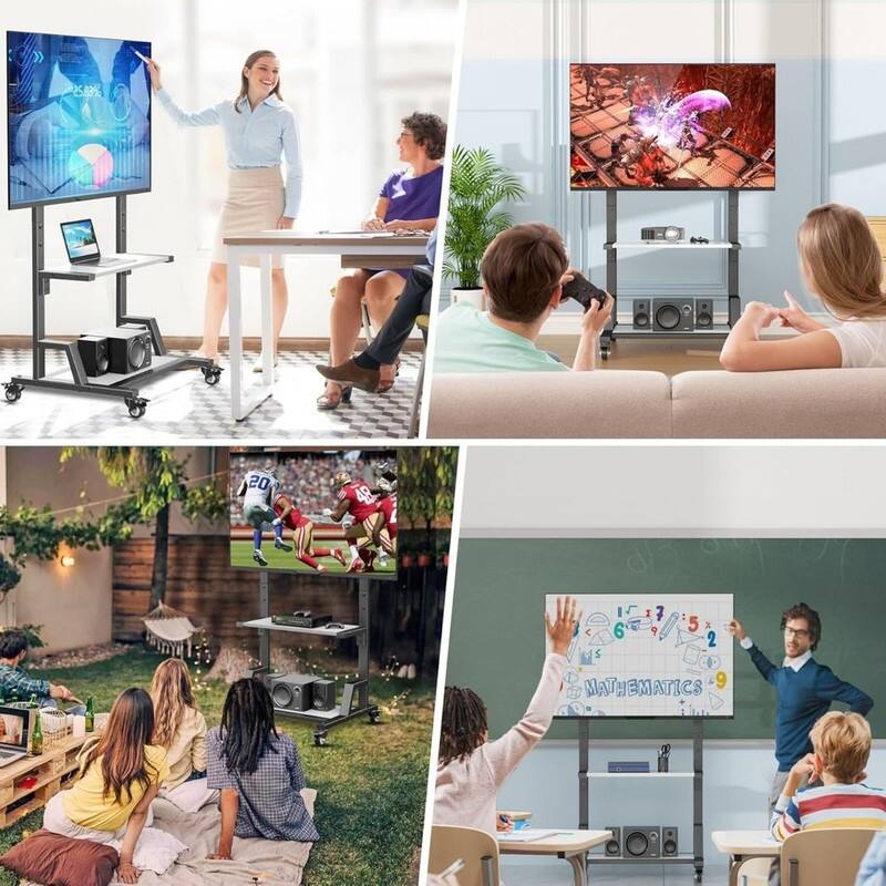 Portable TV Stand On Wheels