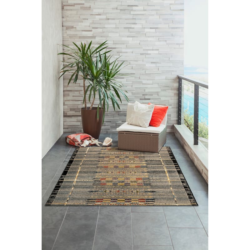 Liora Manne Marina Tribal Stripe Indoor/Outdoor Rug