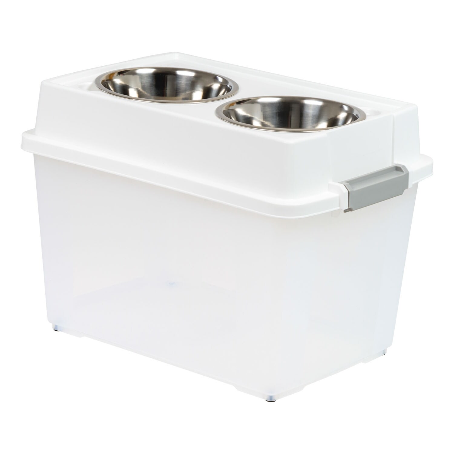 Iris usa elevated feeder with store airtight storage