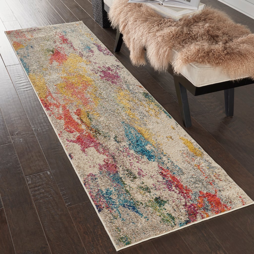 Nourison Celestial Modern Abstract Multicolor Area Rug