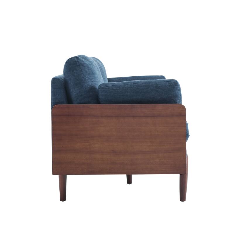 Mid-Century Modern Sofa with Slim Track Arms