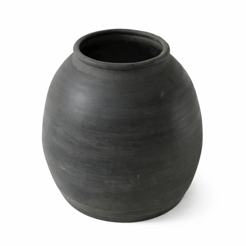 Artissance 10 inches Earthy Gray Table Décor for Living Room, Retro Home Décor Accent, Handmade Quality Decorative Vase