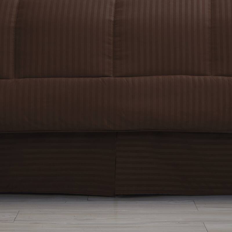 Soft Dobby 8-piece Striped Down Alternative Bed-in-a-Bag Set w/ Sheets