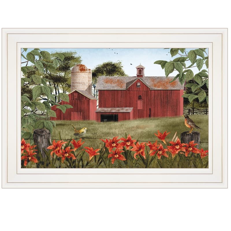 TrendyDecor4U Contemporary "Summer Days" Framed Print Wall Art by Billy Jacobs