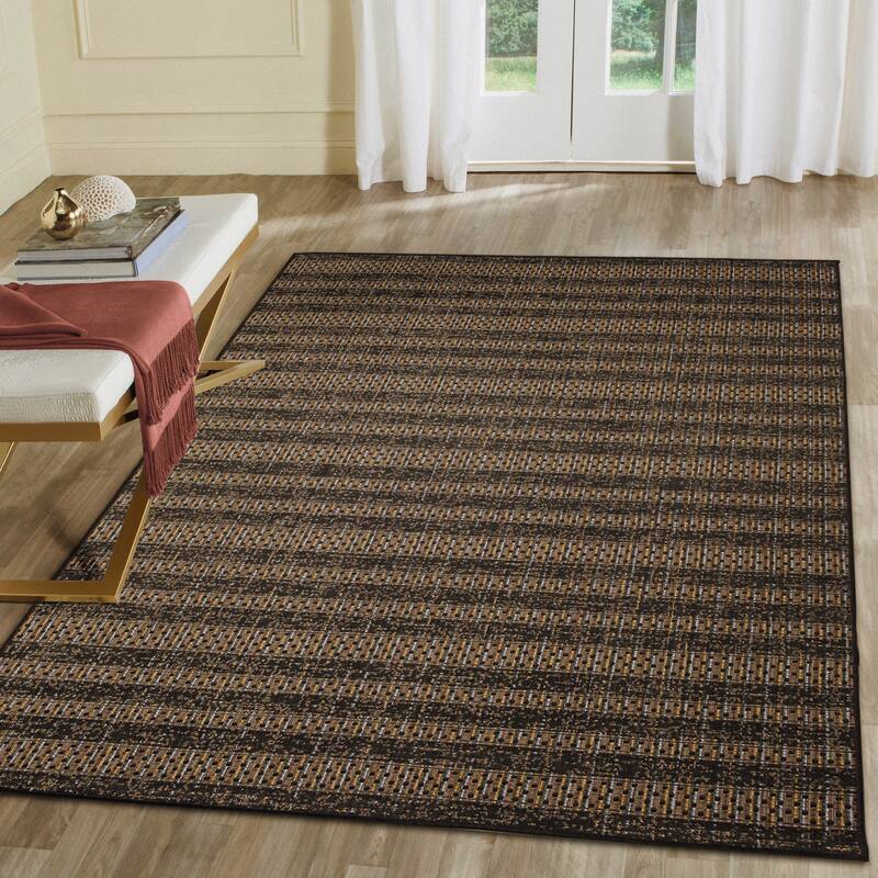 Liora Manne Avena Mosaic Stripe Indoor/Outdoor Rug