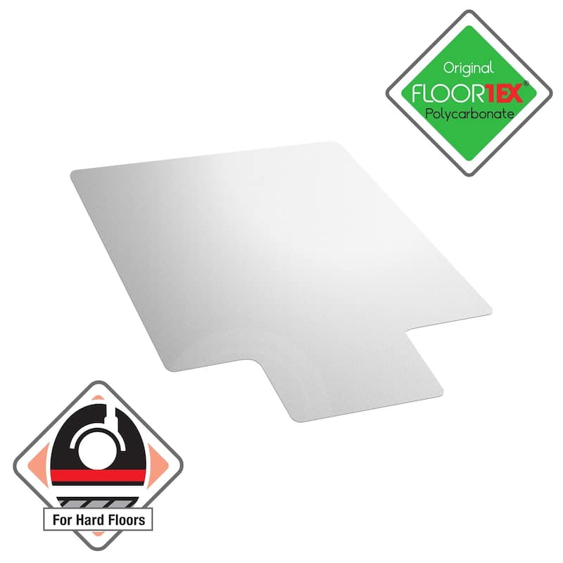 Ultimat® Polycarbonate Lipped Chair Mat for Hard Floor - 35" x 47"