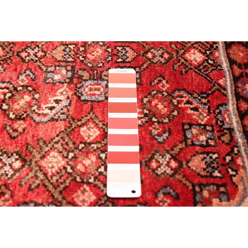 ECARPETGALLERY Hand-knotted Andelz Red Wool Rug - 4'1 x 14'9