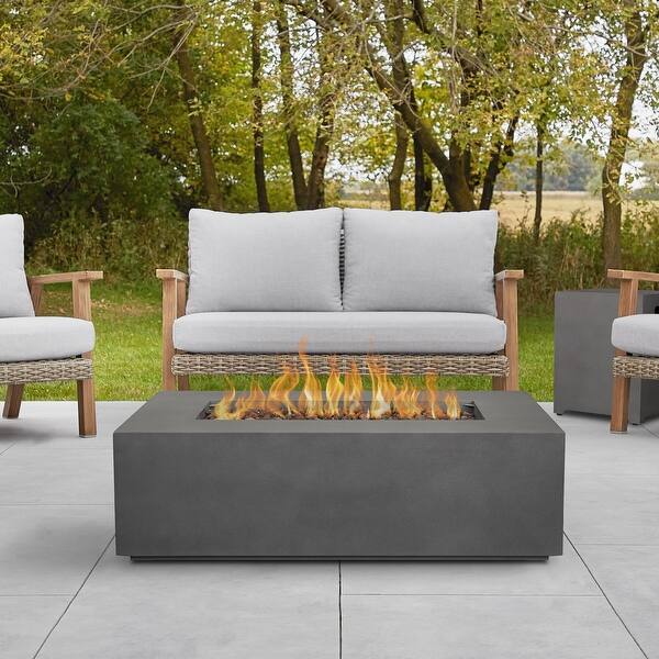 Aegean 42 Rectangle LP Fire Table in Weathered Slate - N/A - On Sale - Bed  Bath u0026 Beyond - 31244000