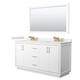Option White / White Quartz Top / Satin Bronze Hardware