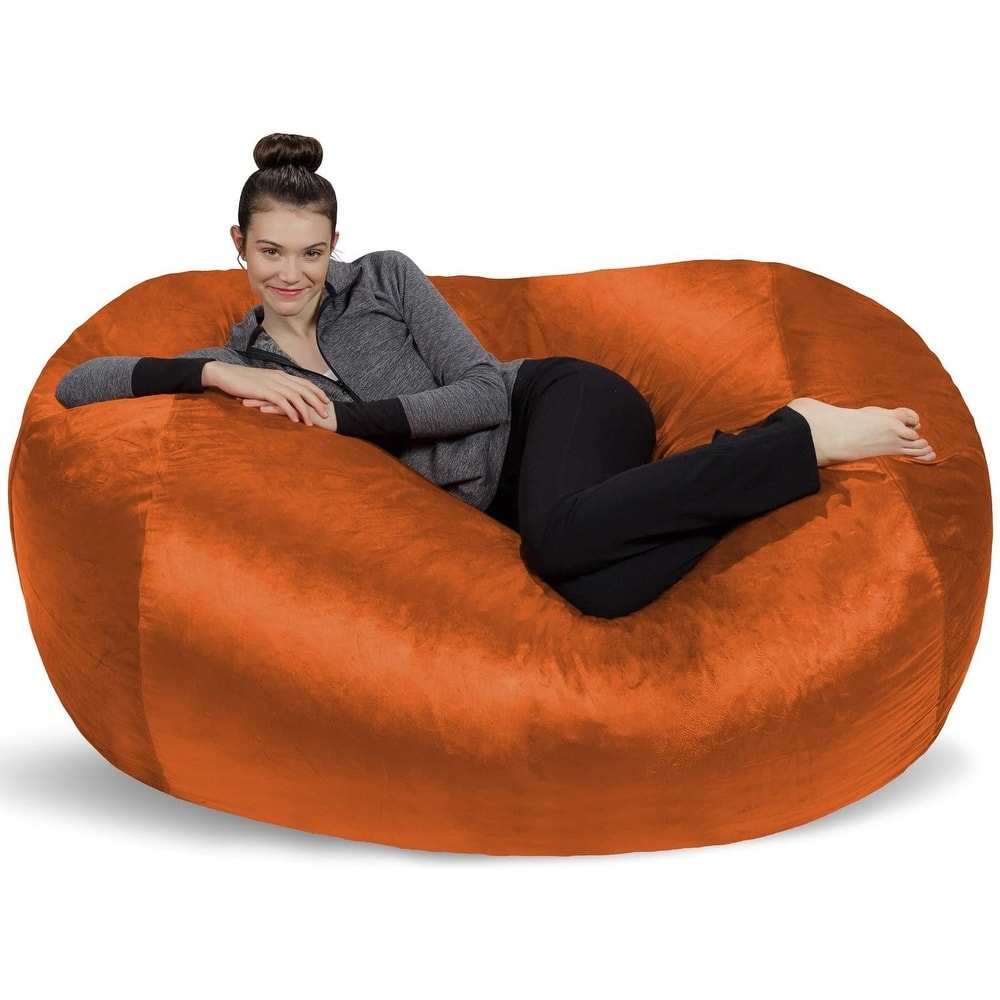 6-foot Bean Bag Lounger Large Memory Foam Bag Chair Lounger