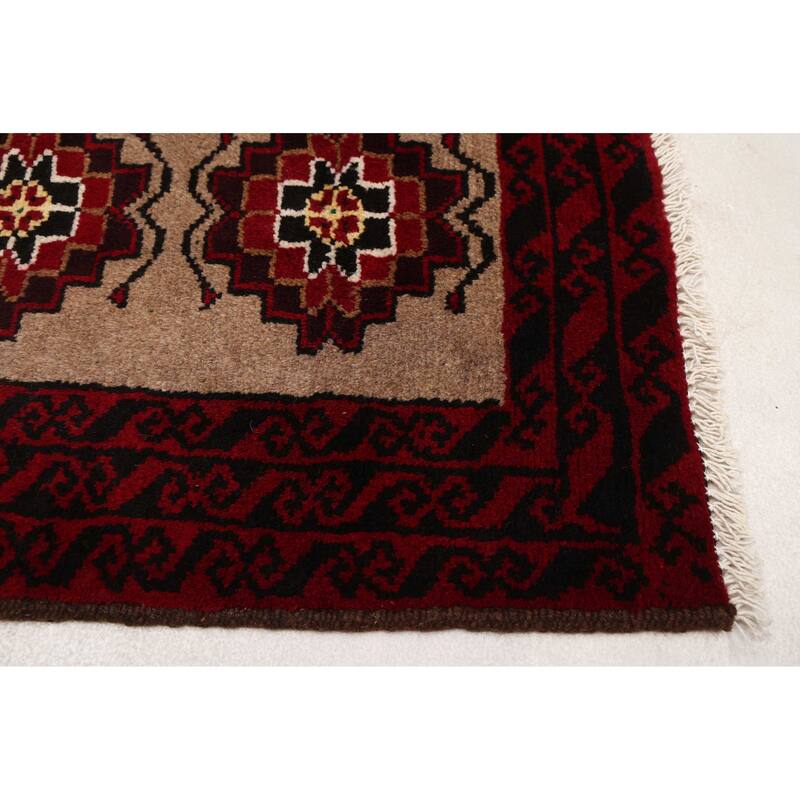 ECARPETGALLERY Hand-knotted Teimani Tan Wool Rug - 3'4 x 5'8