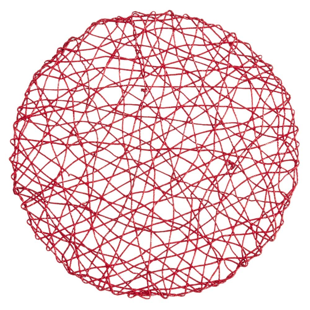 Round Placemats With Wire Nest Design (Set of 4)